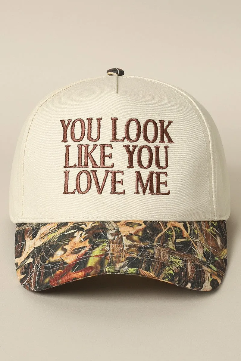 You Look Like You Love Me Camo Trucker Hat sold by Evercado product image thumbnail 4