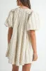 Floral Print Puff Sleeve Mini Dress sold by Evercado