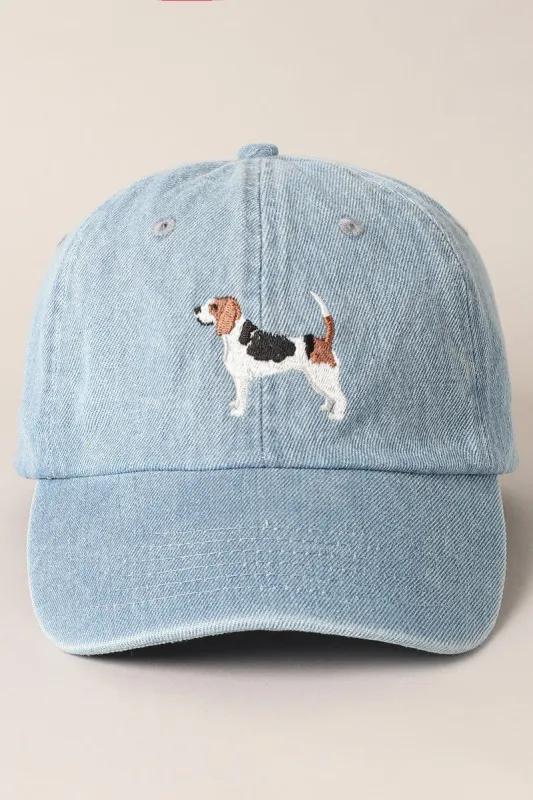 Beagle Denim Baseball Cap sold by Evercado
