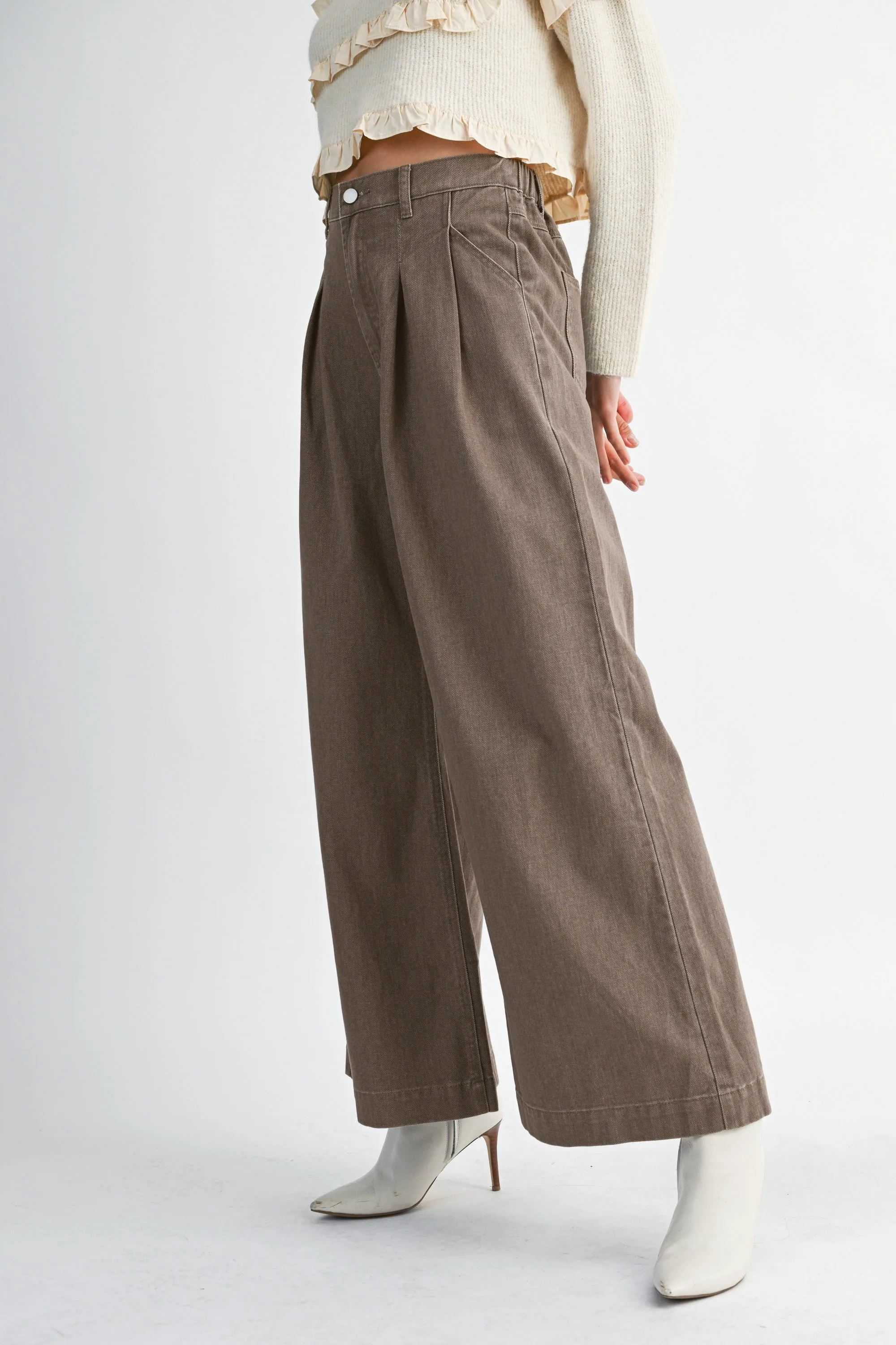 Wide Leg Pleated Pants sold by Evercado product image thumbnail 3