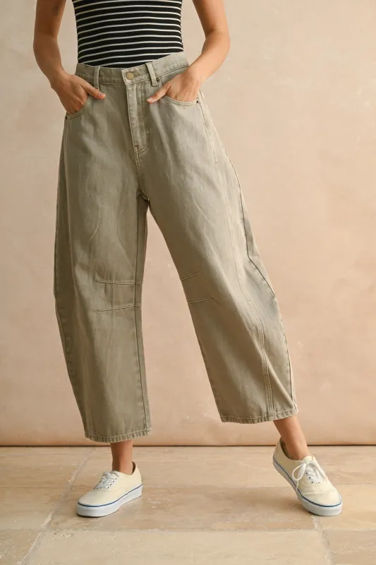 Barrel Cotton Pants sold by Evercado