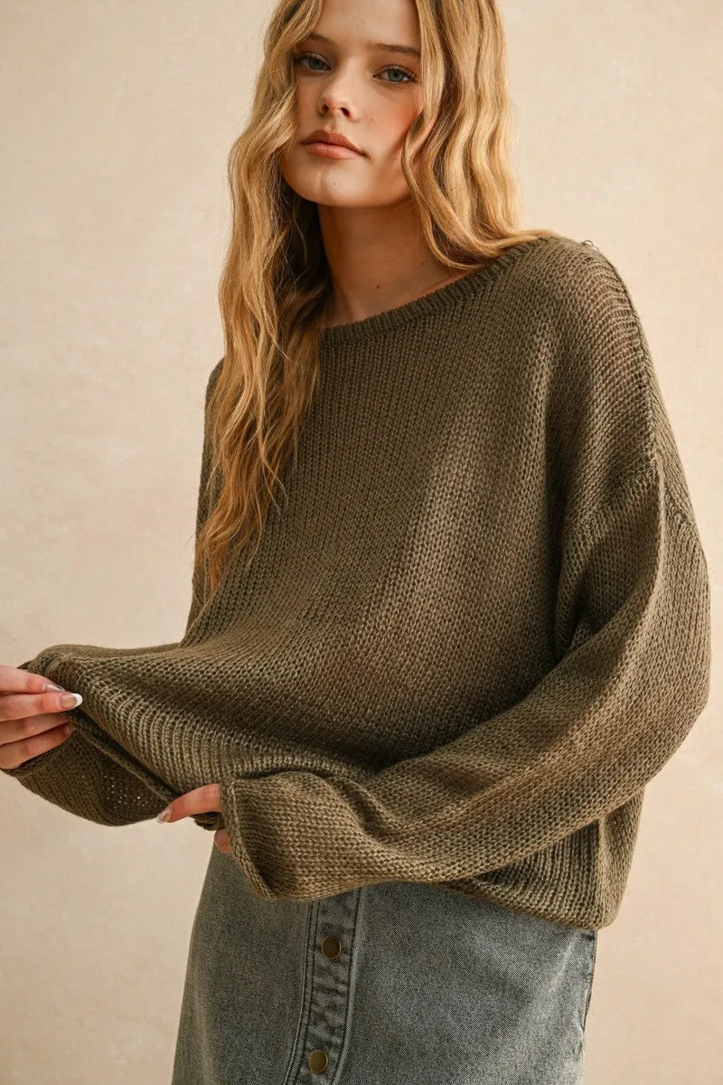 Light Weight Loose fit Knit Top sold by Evercado product image thumbnail 2