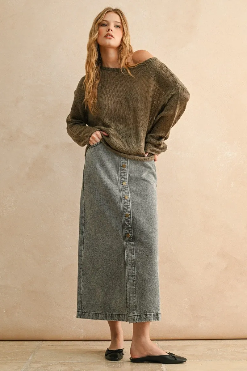 Light Weight Loose fit Knit Top sold by Evercado product image thumbnail 5