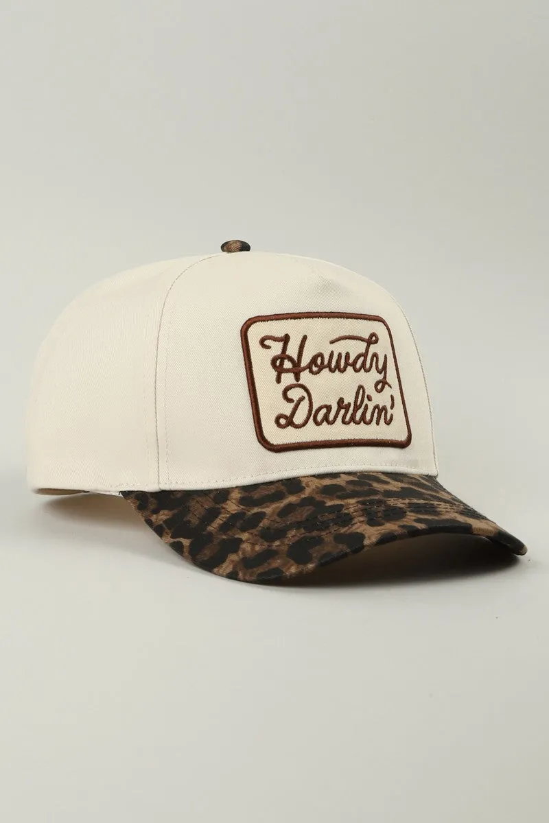 Howdy Darlin’ Leopard Brim Trucker Hat sold by Evercado product image thumbnail 2