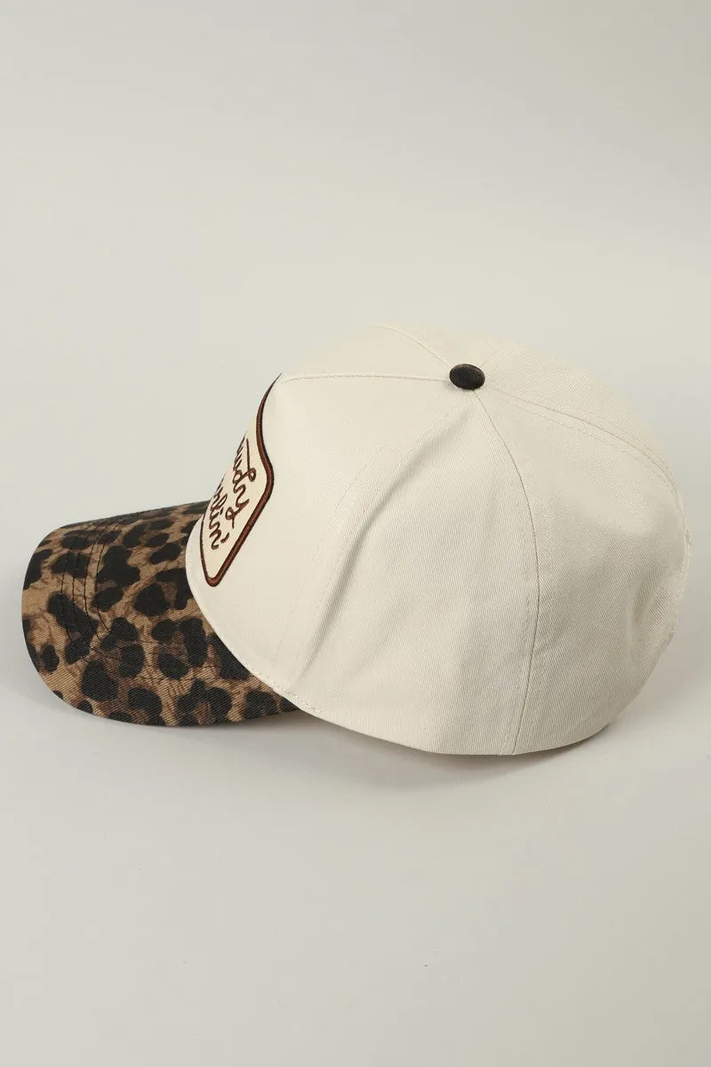 Howdy Darlin’ Leopard Brim Trucker Hat sold by Evercado product image thumbnail 3
