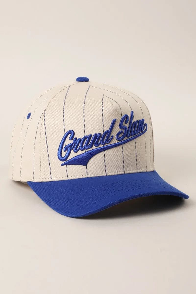 Grand Slam Pinstripe Embroidered Trucker Hat sold by Evercado product image thumbnail 3