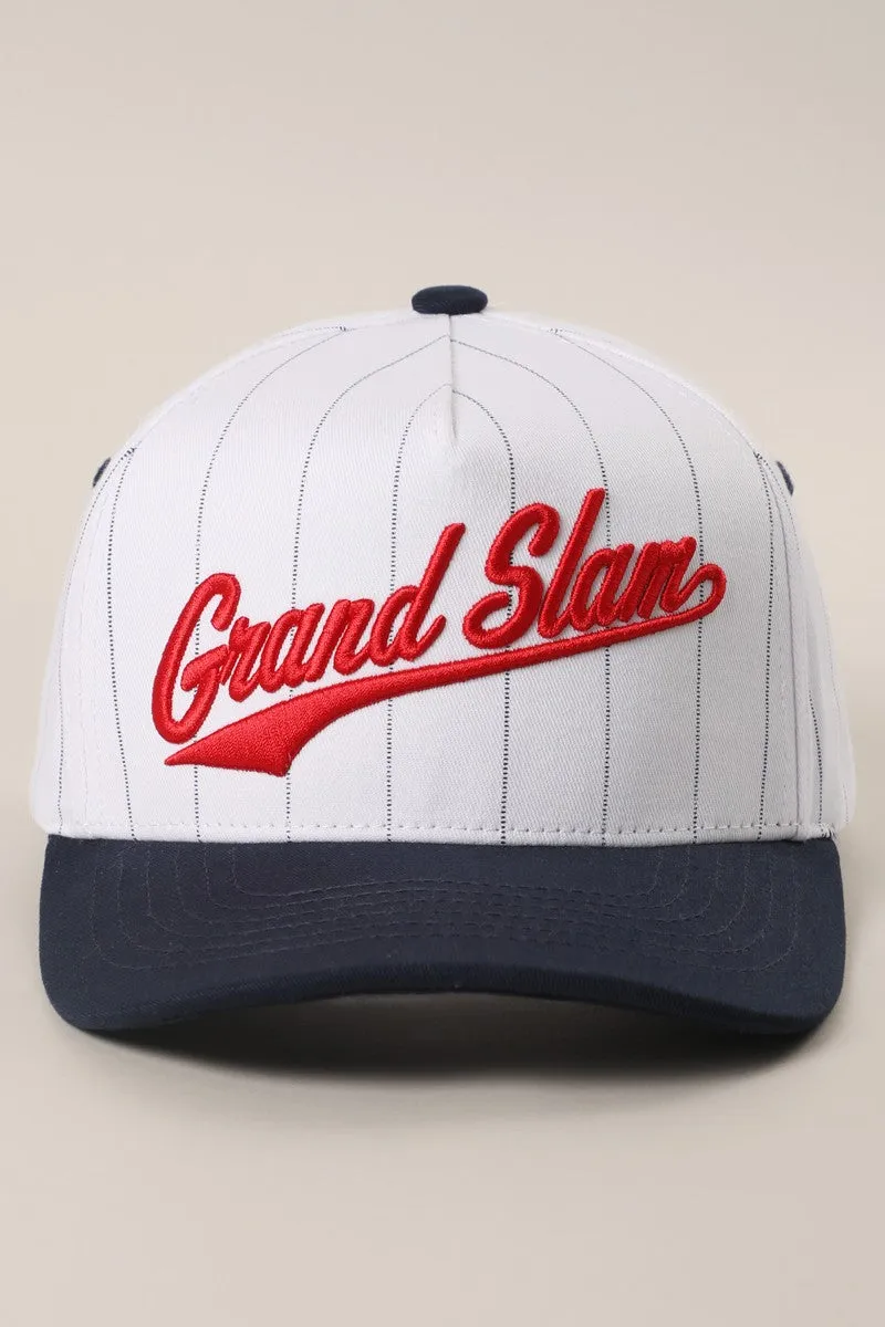 Grand Slam Pinstripe Embroidered Trucker Hat sold by Evercado product image thumbnail 2
