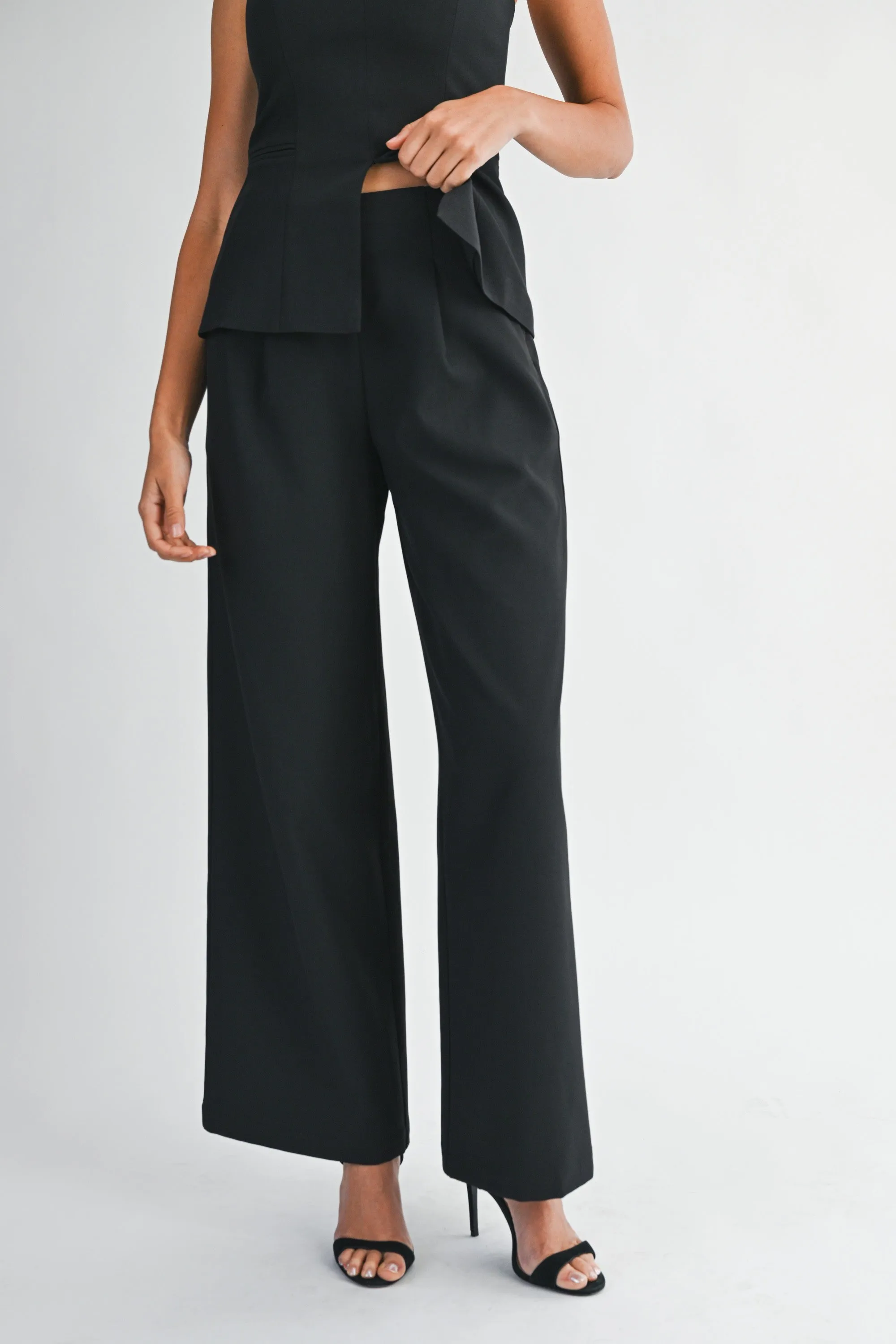 Strapless Tube Top & Wide-Leg Pants Set sold by Evercado product image thumbnail 4