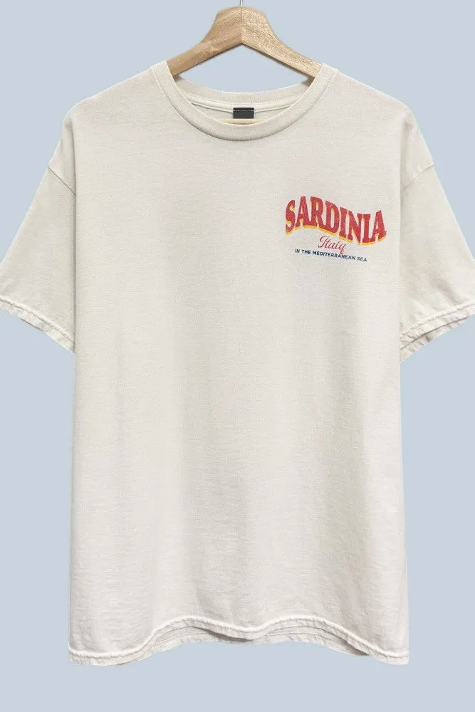 Sardinia Italy Oversized Graphic Tee sold by Evercado product image thumbnail 5