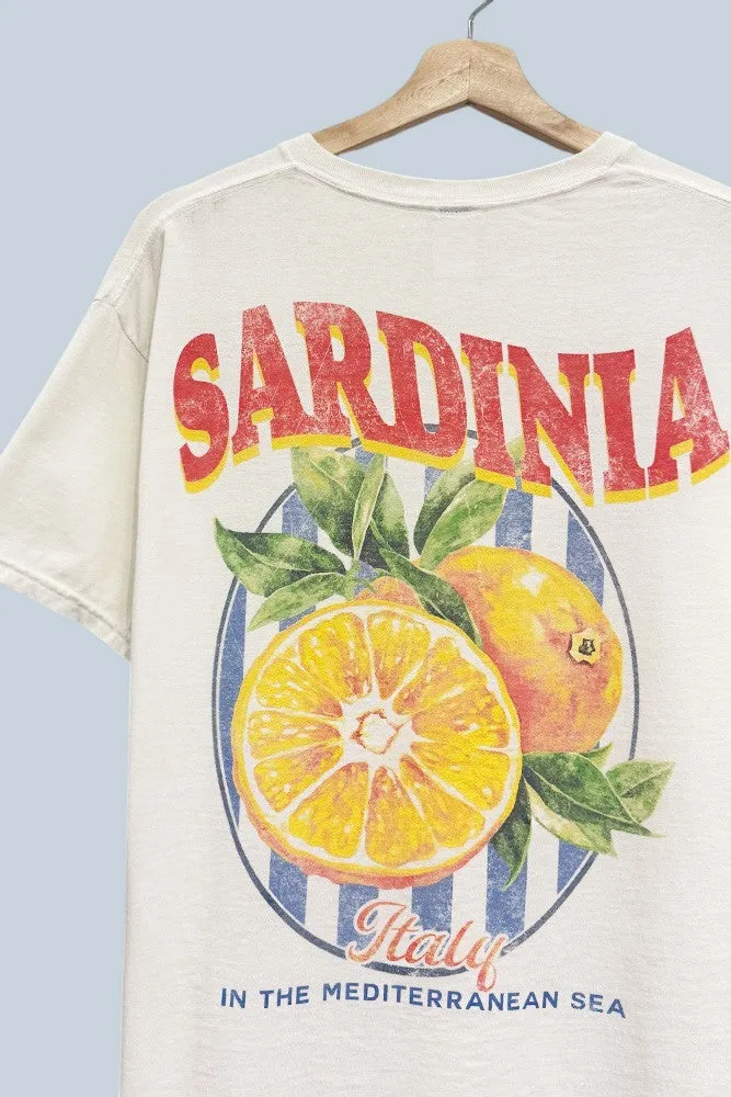 Sardinia Italy Oversized Graphic Tee sold by Evercado product image thumbnail 2