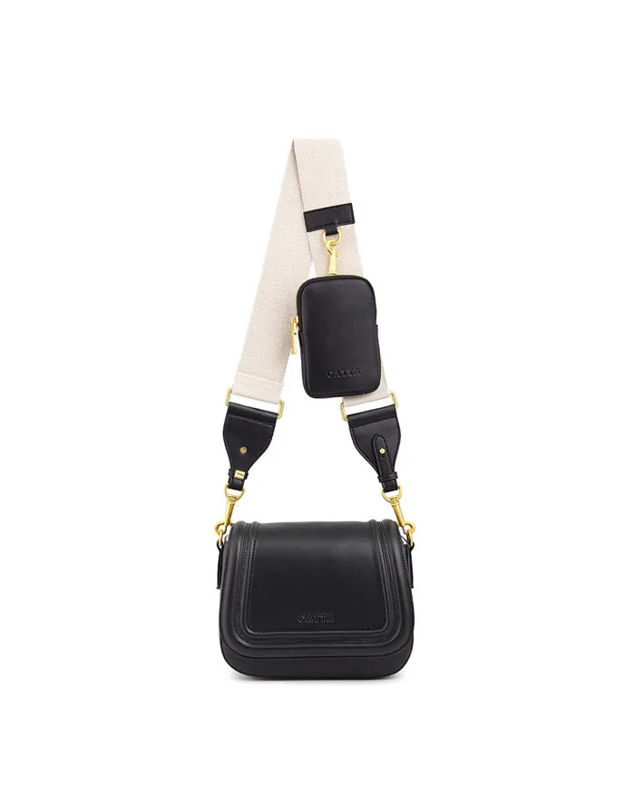 Julia Noir Canvas Strap sold by Gattabag product image thumbnail 2