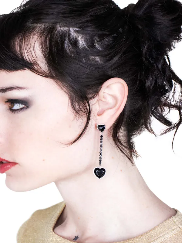 Black Crush Earrings sold by iGirl World