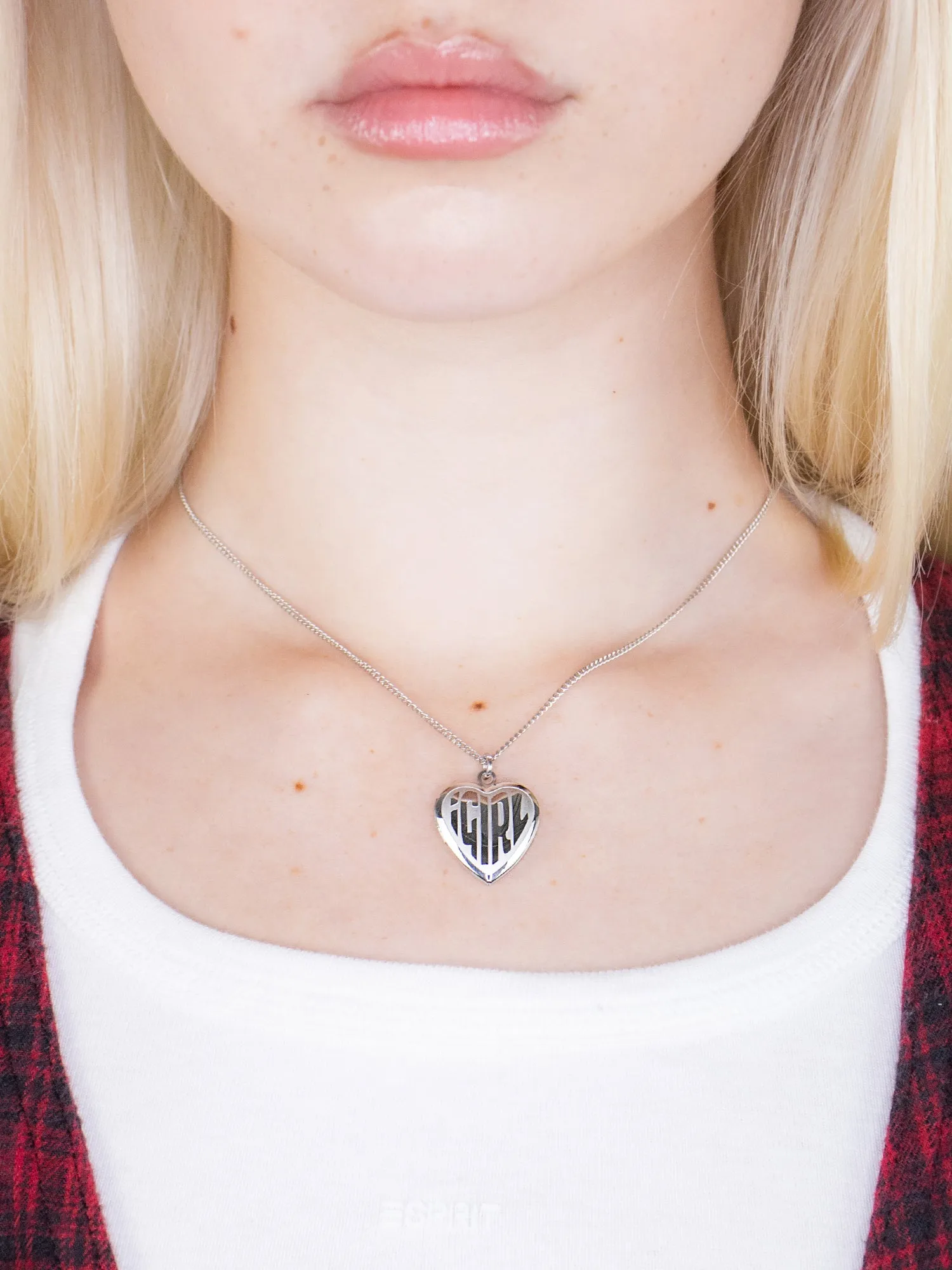 Please Return Igirl Pendant IGIRL Heart Pendant Necklace Stainless