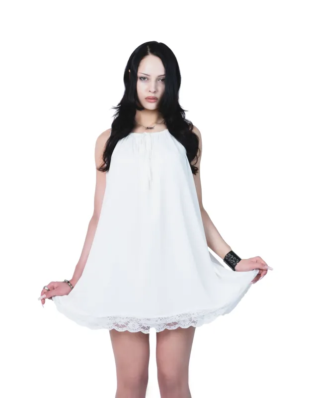White Wilt Dress sold by iGirl World