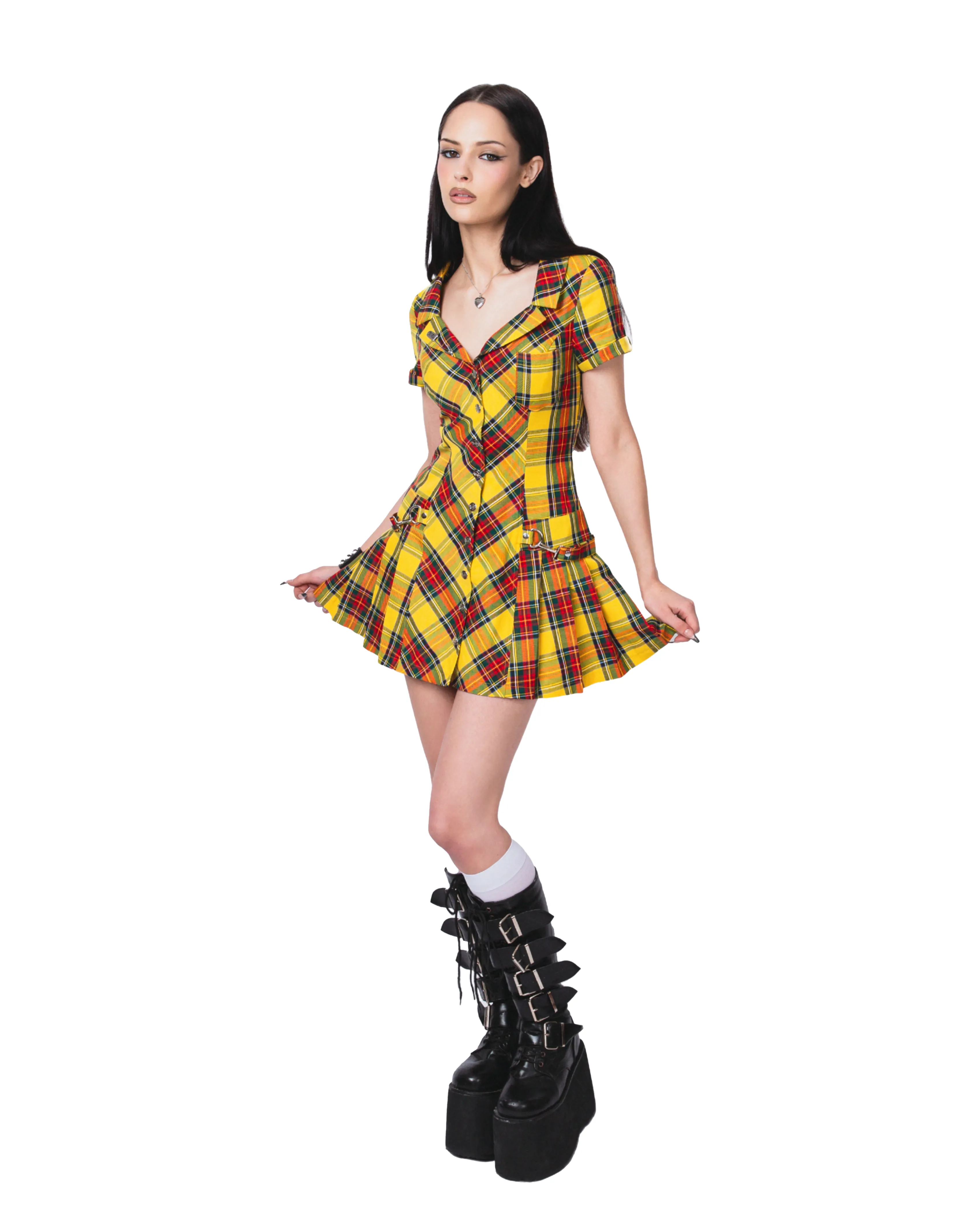 Yellow Sadie Dress sold by iGirl World product image thumbnail 5