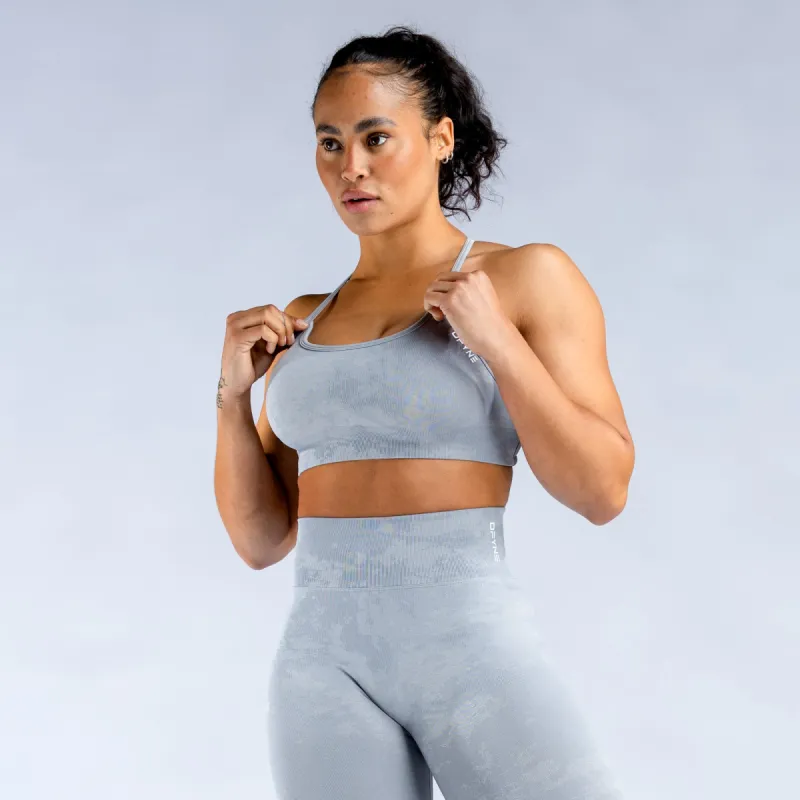 Dynamic Mist Backless Sports Bra sold by Dfyne