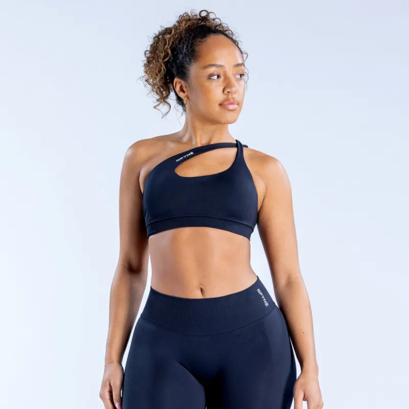 Impact Asymmetric Sports Bra sold by Dfyne