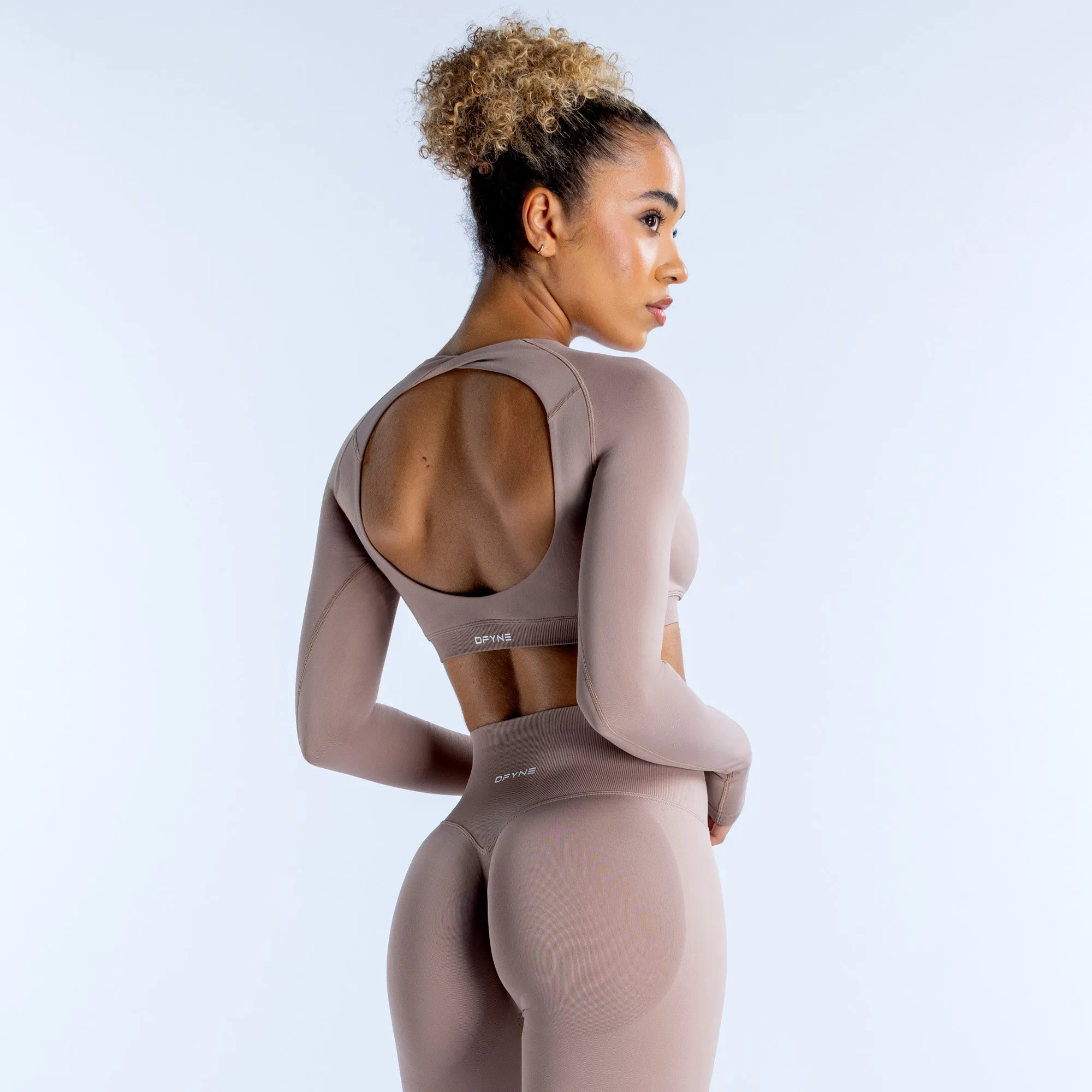 Dynamic Long Sleeve Crop Top sold by Dfyne product image thumbnail 4
