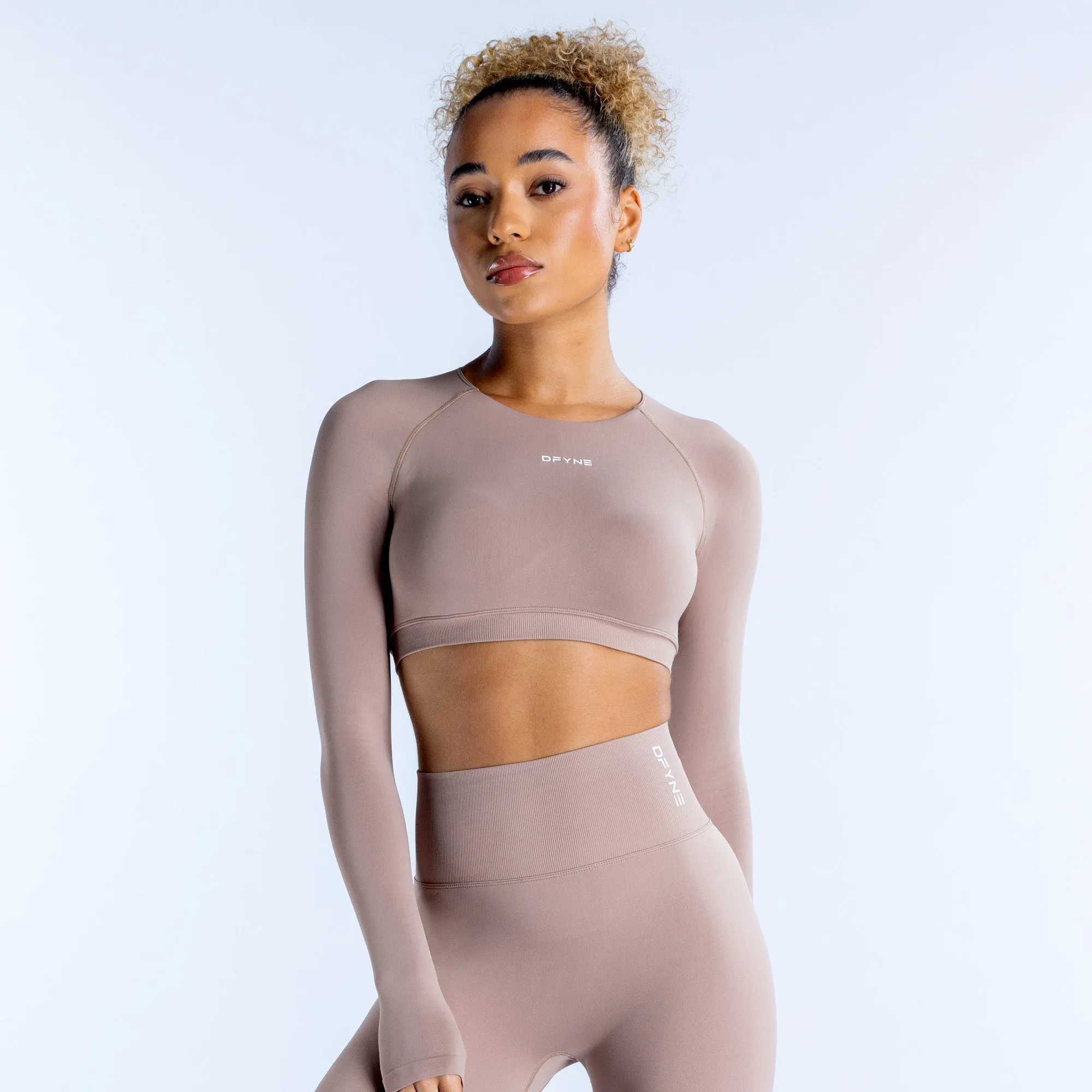 Dynamic Long Sleeve Crop Top sold by Dfyne