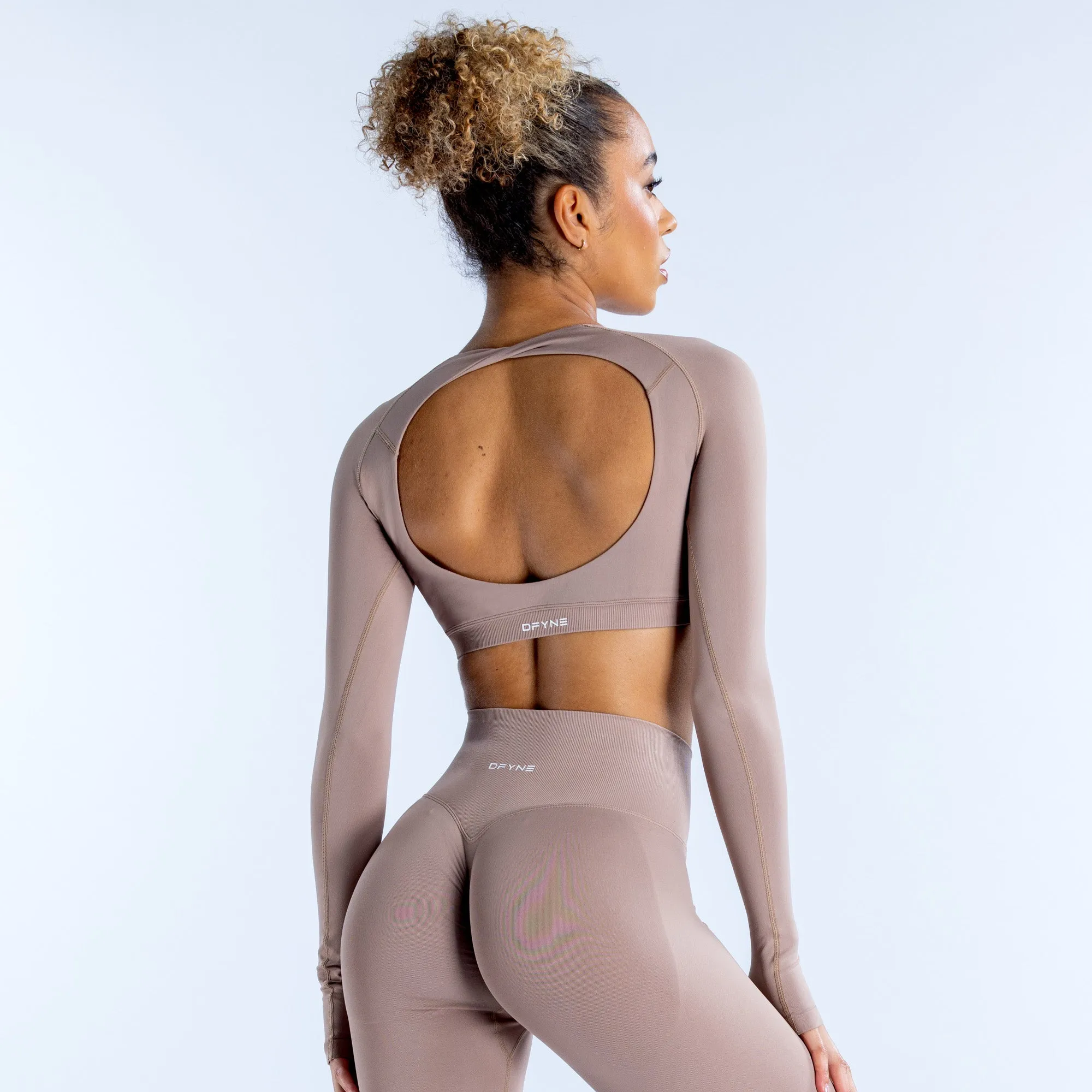 Dynamic Long Sleeve Crop Top sold by Dfyne product image thumbnail 2