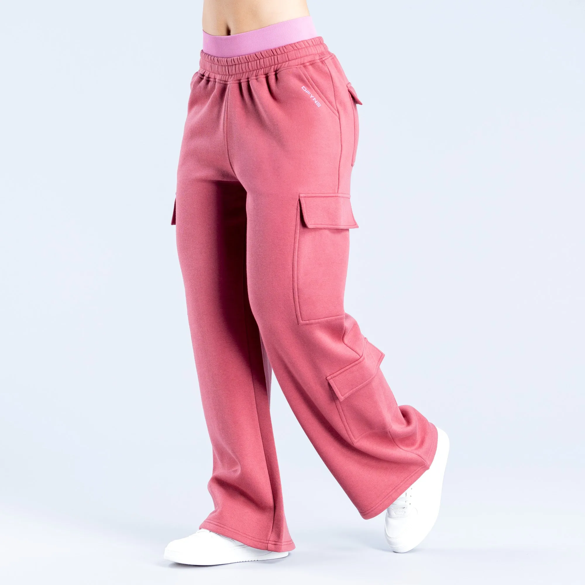 Lanyi Edit Wide Leg Cargo Joggers sold by Dfyne