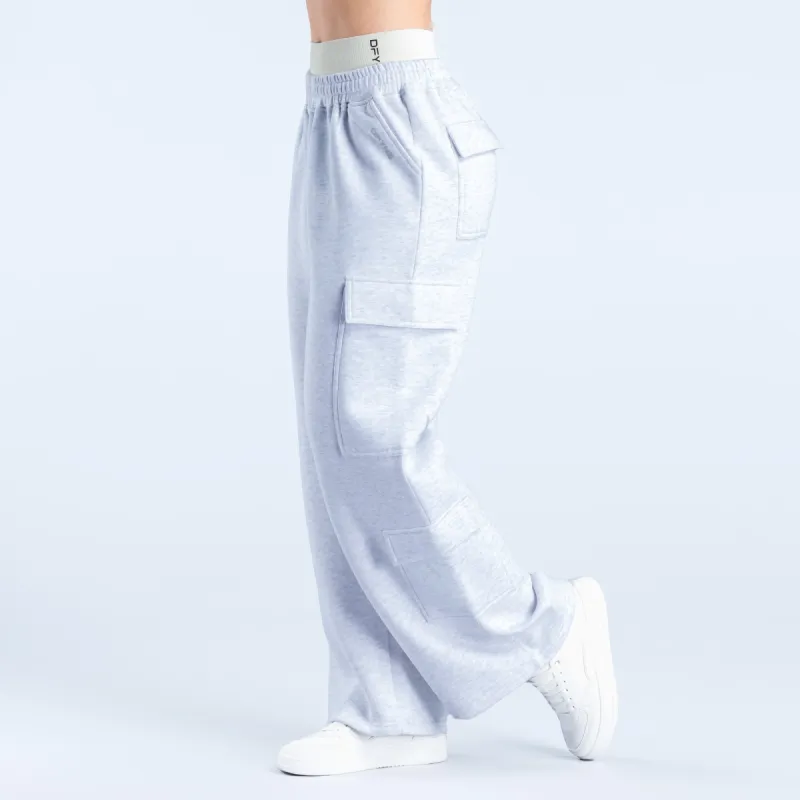 Lanyi Edit Wide Leg Cargo Joggers sold by Dfyne