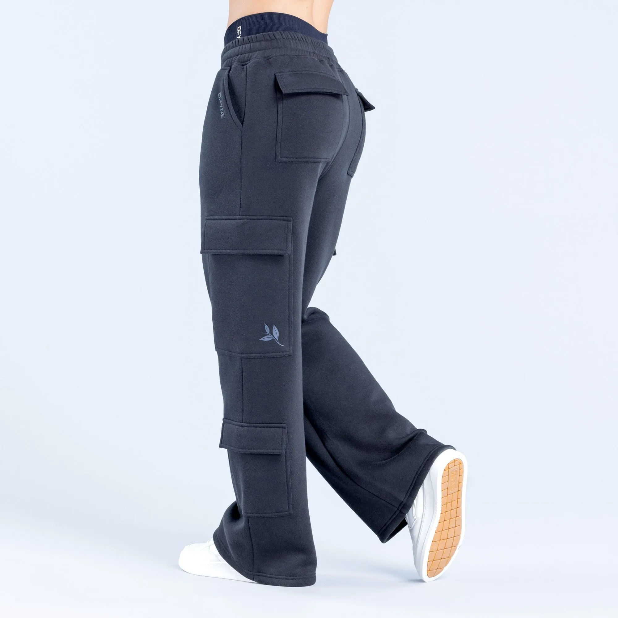 Lanyi Edit Wide Leg Cargo Joggers sold by Dfyne product image thumbnail 2