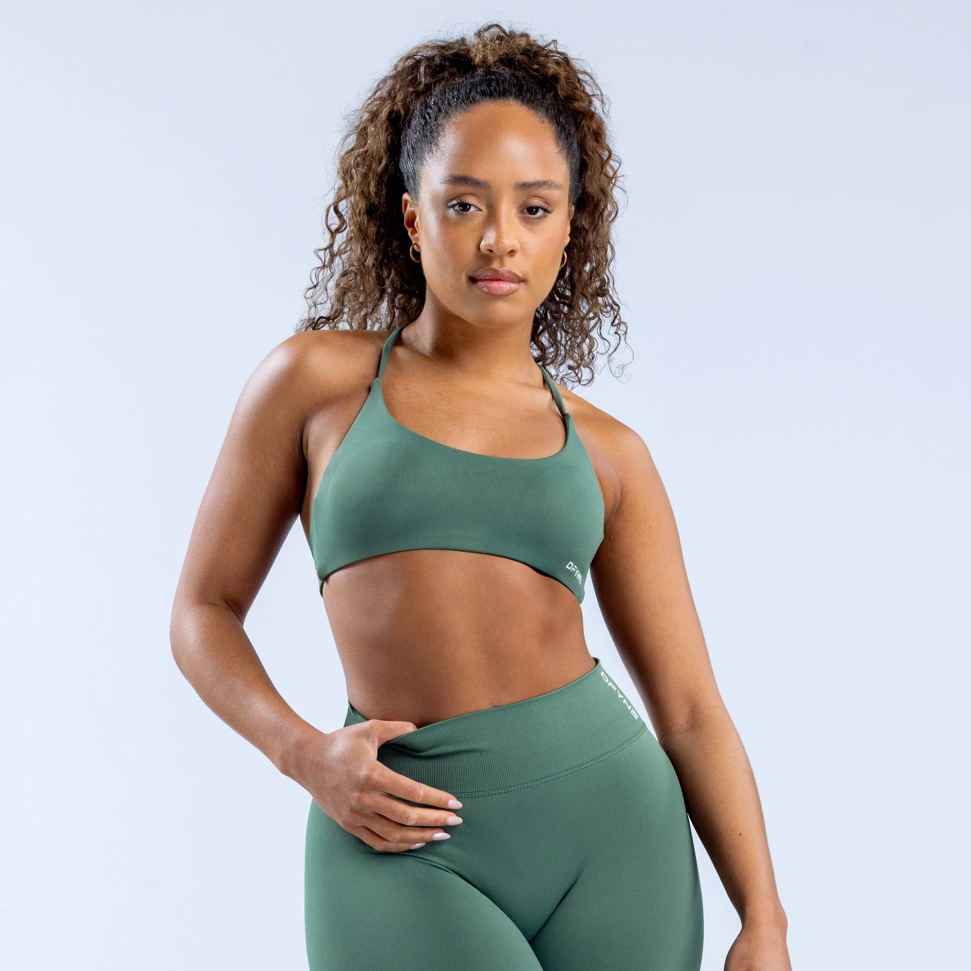 Dynamic Twist Back Bra sold by Dfyne