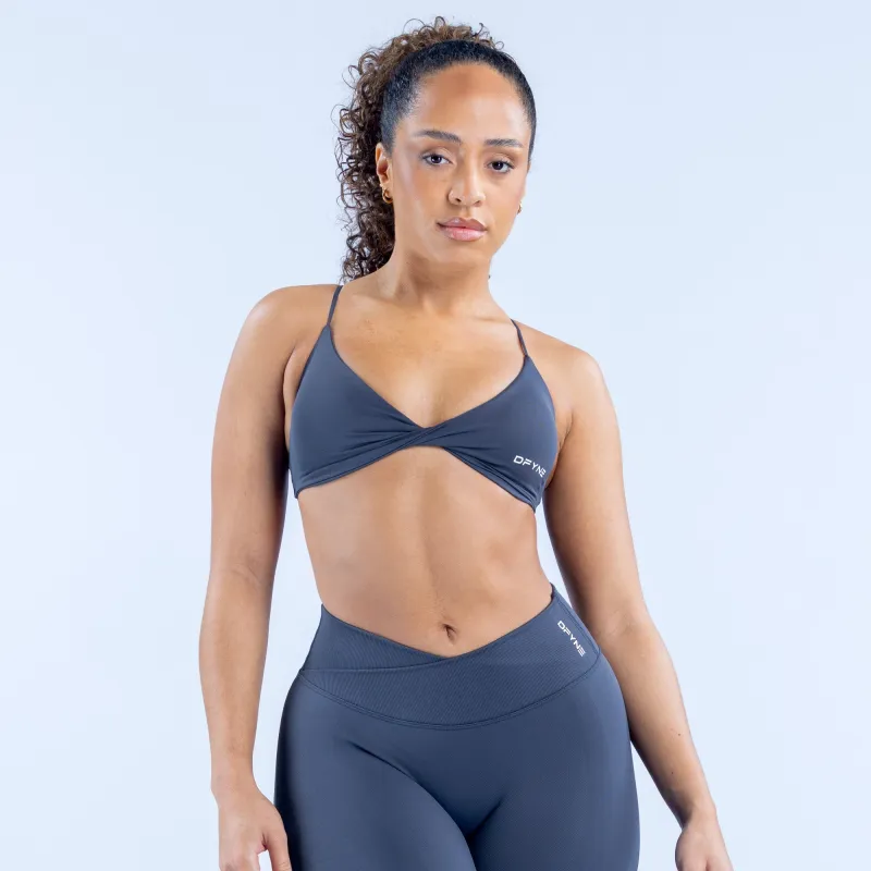 Vision Twist Front Sports Bra sold by Dfyne