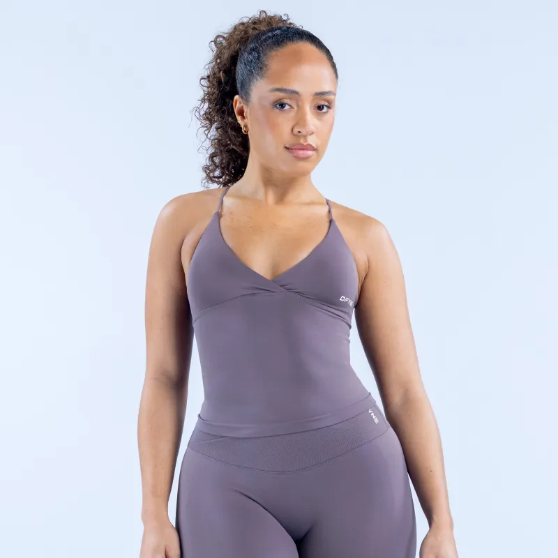 Vision Twist Front Longline Top sold by Dfyne