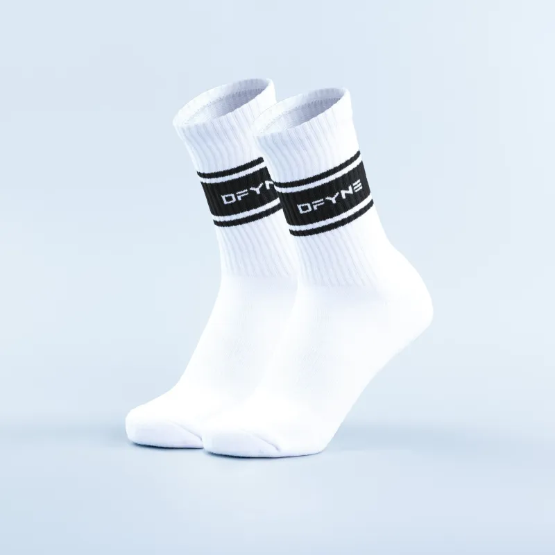 Sports Stripe Crew Socks made by Dfyne