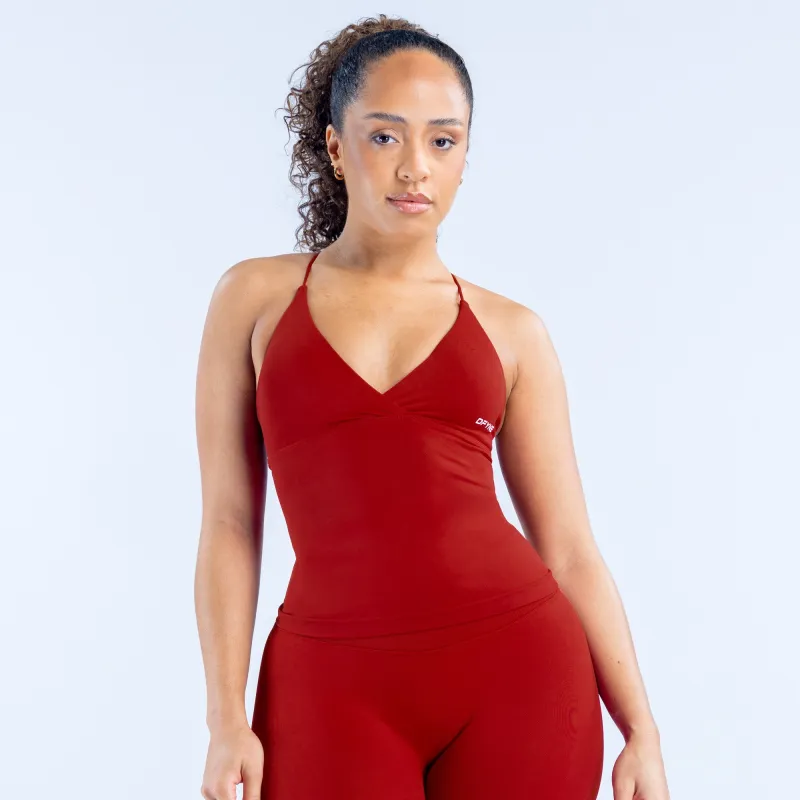 Vision Twist Front Longline Top sold by Dfyne