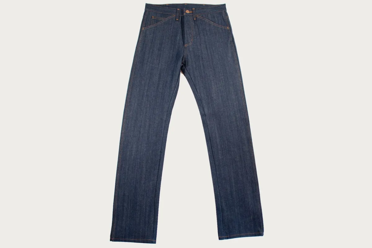 Round House Lot 182 Slim Straight Fit Raw Denim Jeans - Indigo sold by Heddels Shop