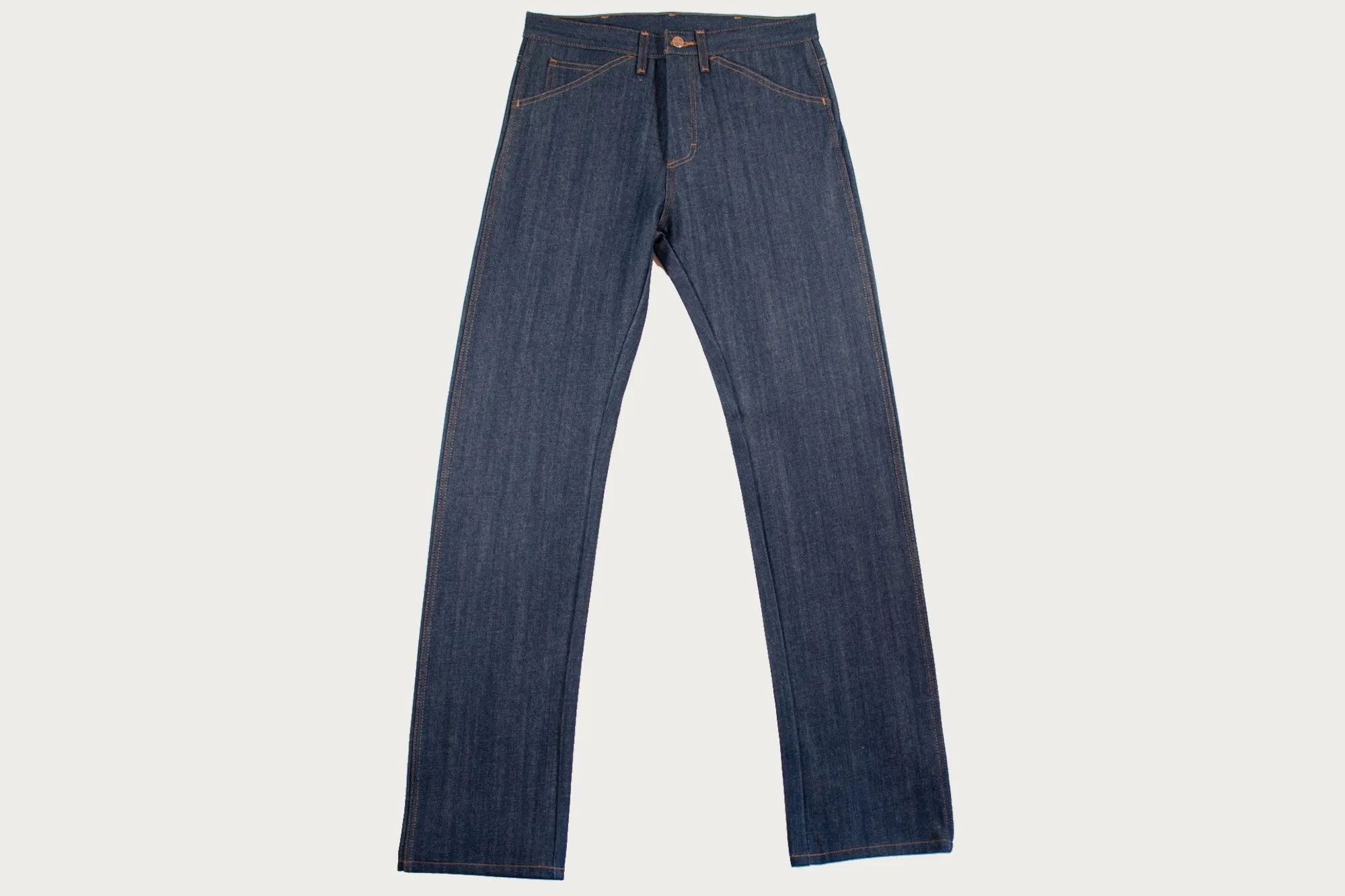 Round House Lot 182 Slim Straight Fit Raw Denim Jeans - Indigo sold by Heddels Shop