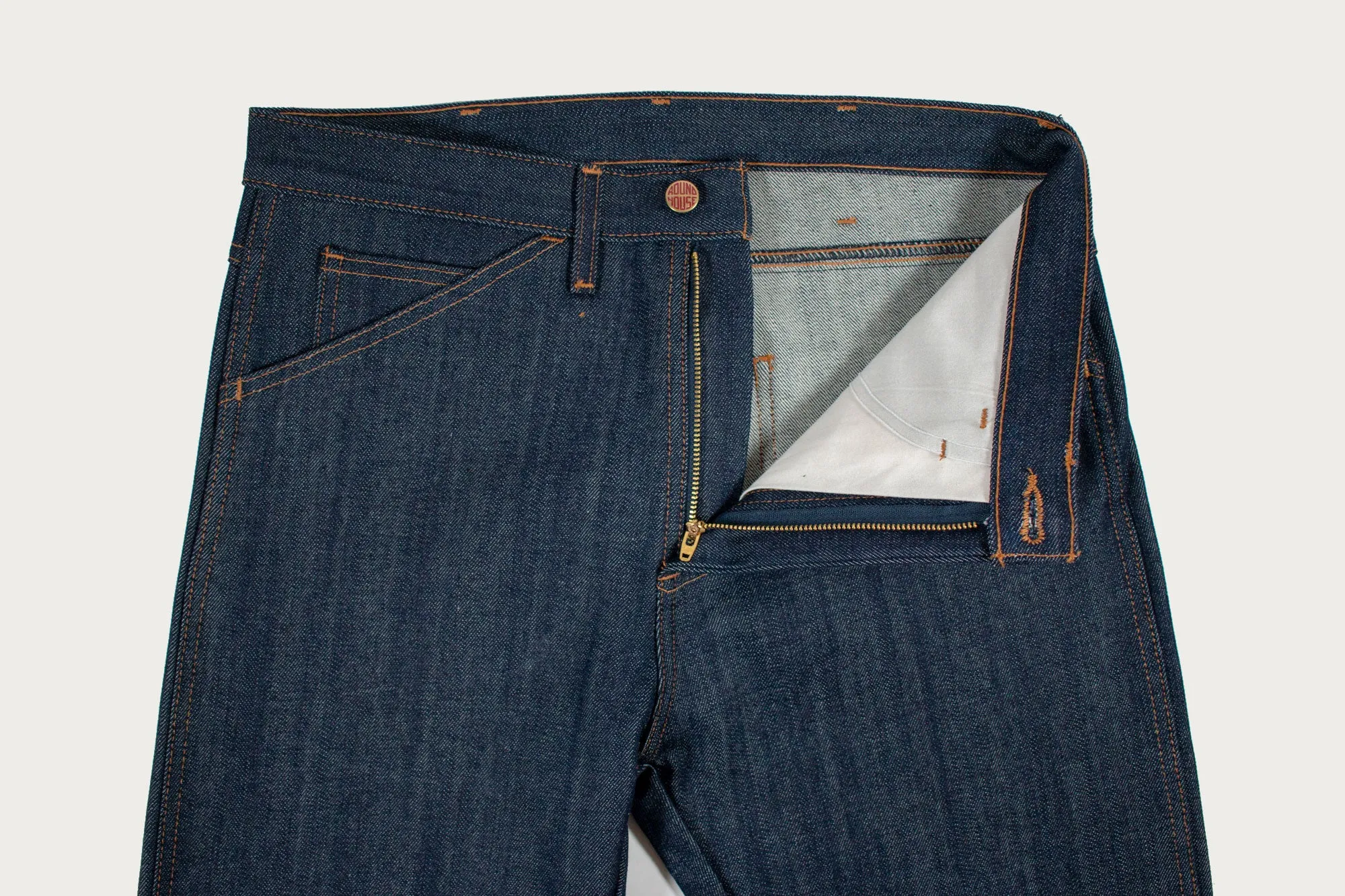 Round House Lot 182 Slim Straight Fit Raw Denim Jeans - Indigo sold by Heddels Shop product image thumbnail 4
