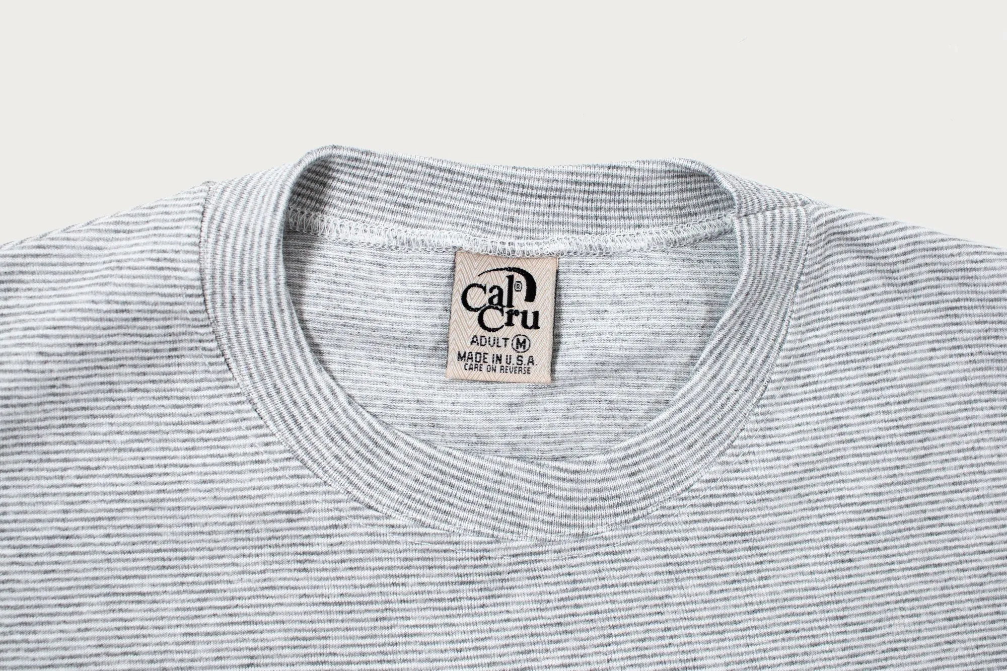 CalCru Microstripe Tee - Ash sold by Heddels Shop product image thumbnail 3