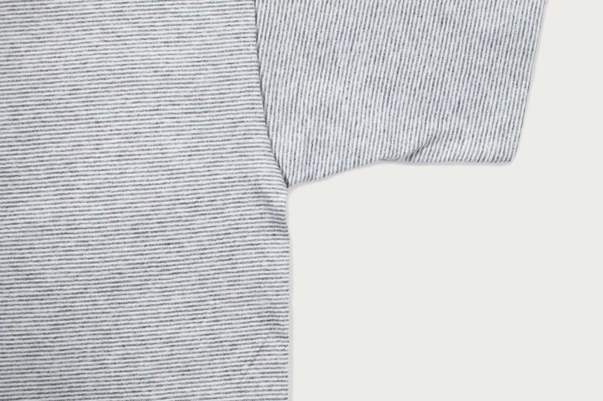 CalCru Microstripe Tee - Ash sold by Heddels Shop product image thumbnail 4
