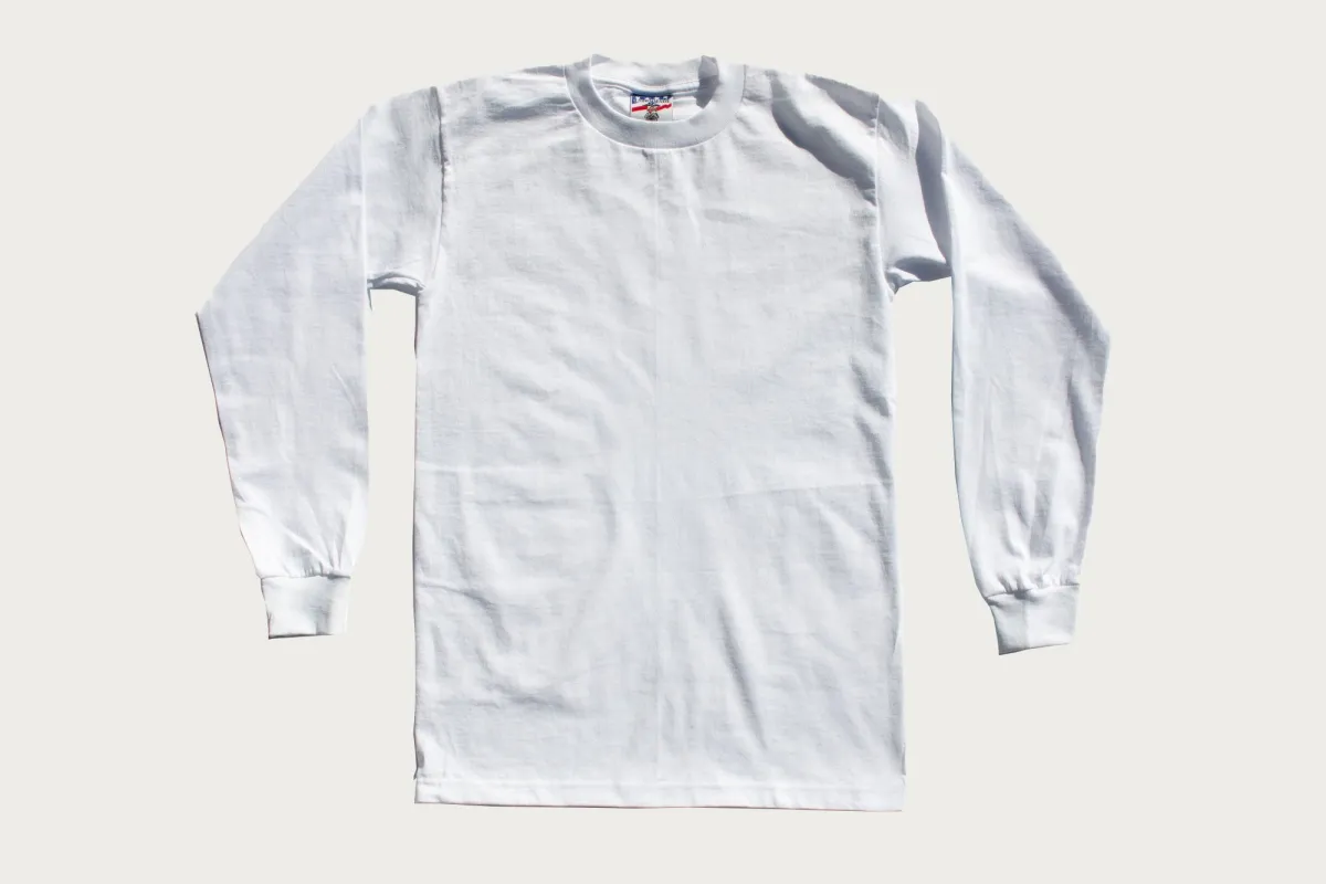 The Teamster Tee - Long-Sleeve White sold by Heddels Shop
