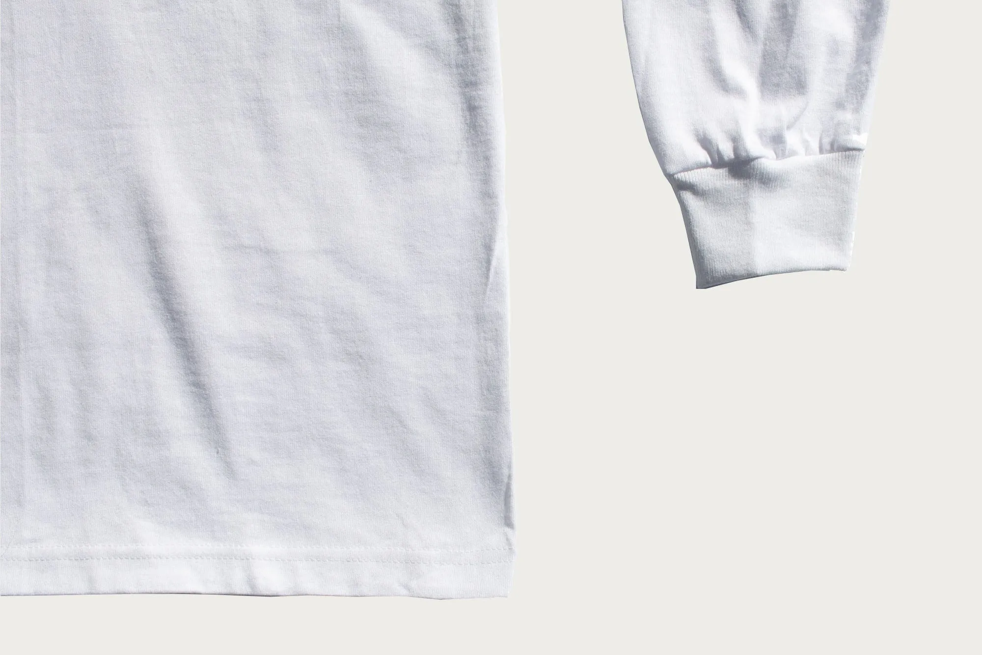 The Teamster Tee - Long-Sleeve White sold by Heddels Shop product image thumbnail 3