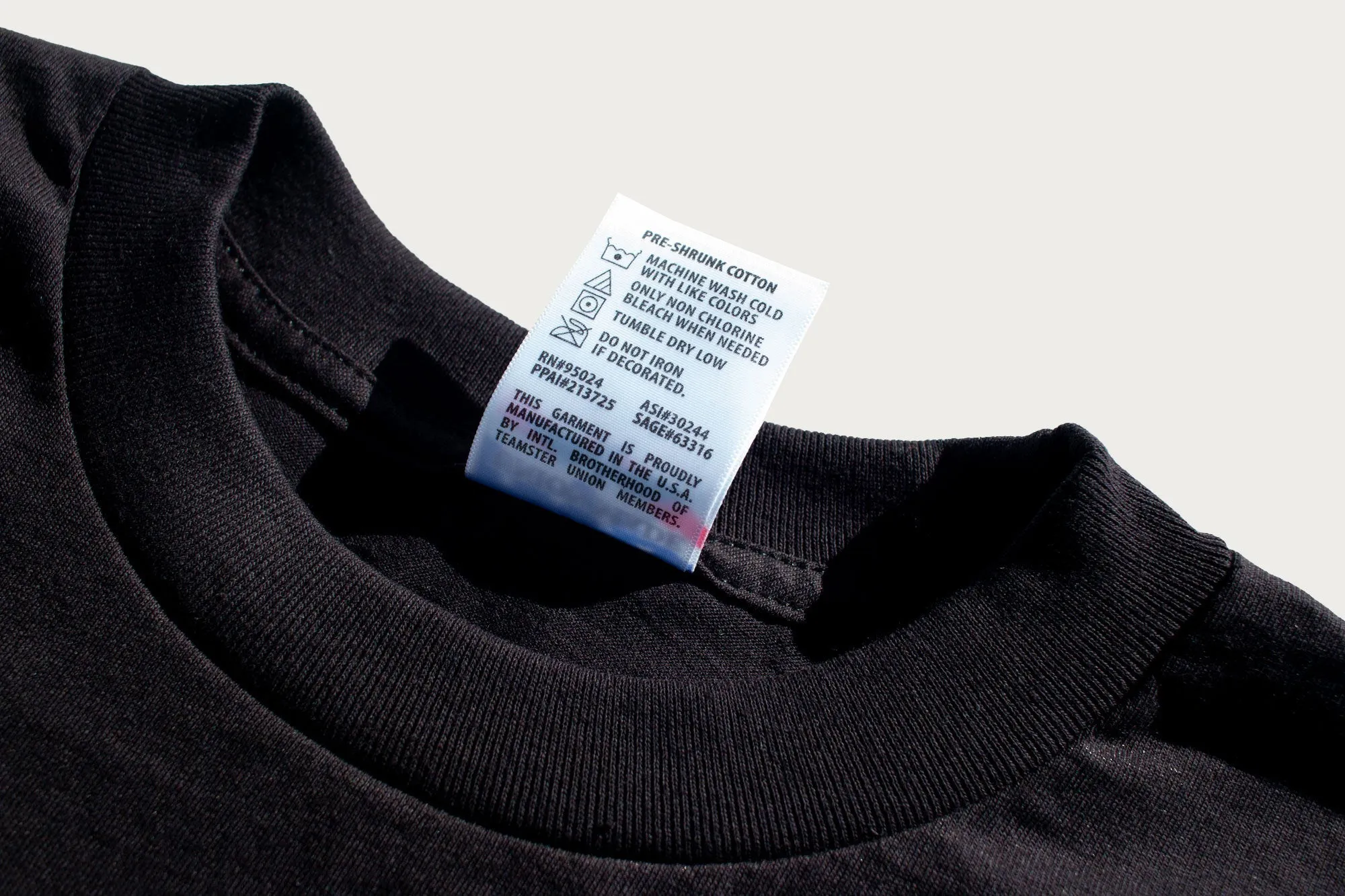 The Teamster Tee - Long-Sleeve Black sold by Heddels Shop product image thumbnail 4