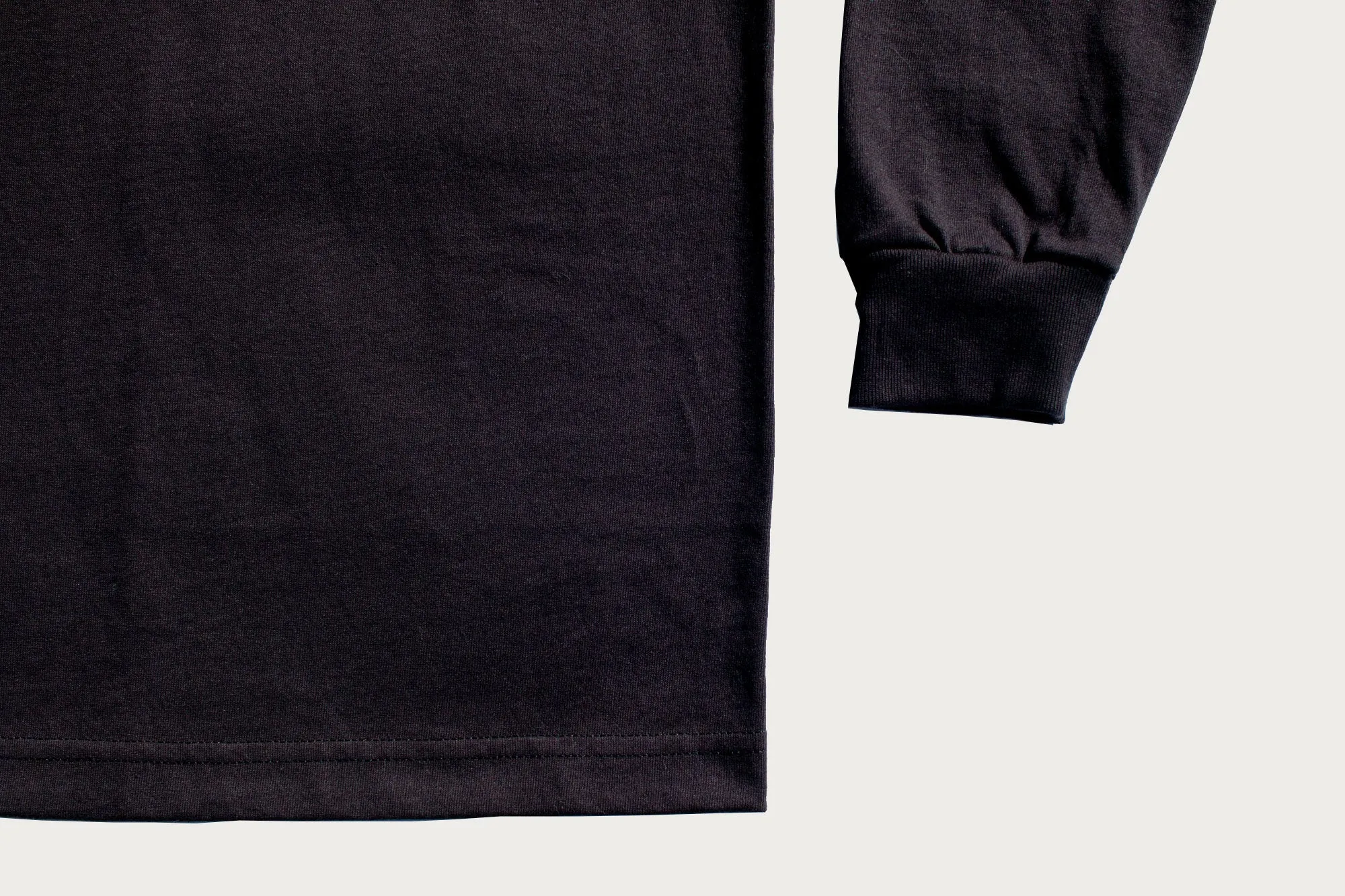 The Teamster Tee - Long-Sleeve Black sold by Heddels Shop product image thumbnail 2