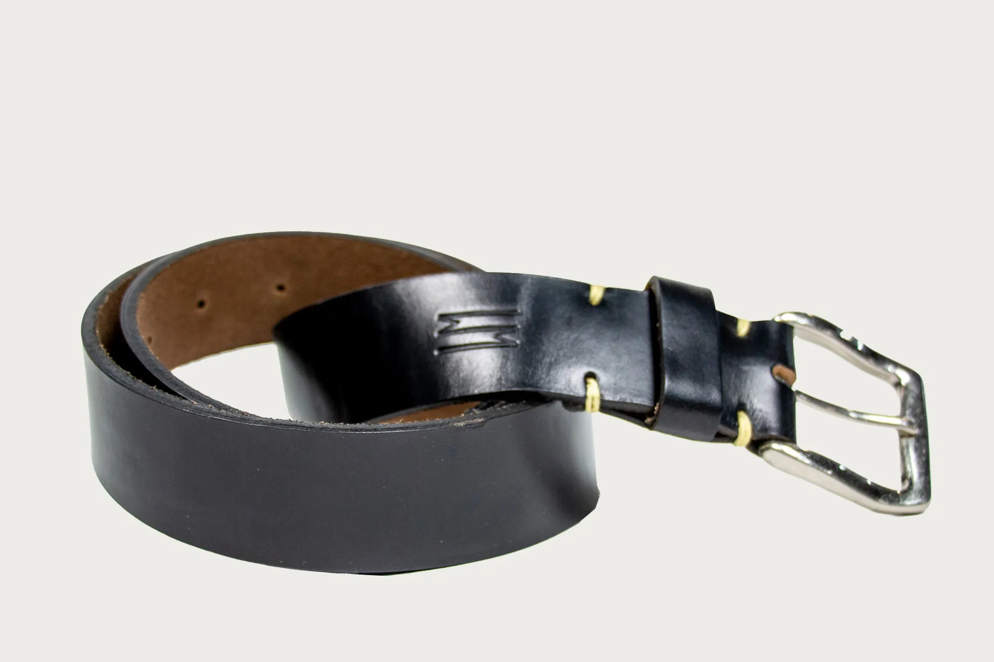 Waltzing Matilda Unisex Belt—Black Chromexcel sold by Heddels Shop