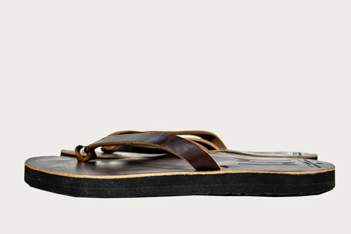 Waltzing Matilda Jordann Women's Sandal—Brown Chromexcel sold by Heddels Shop