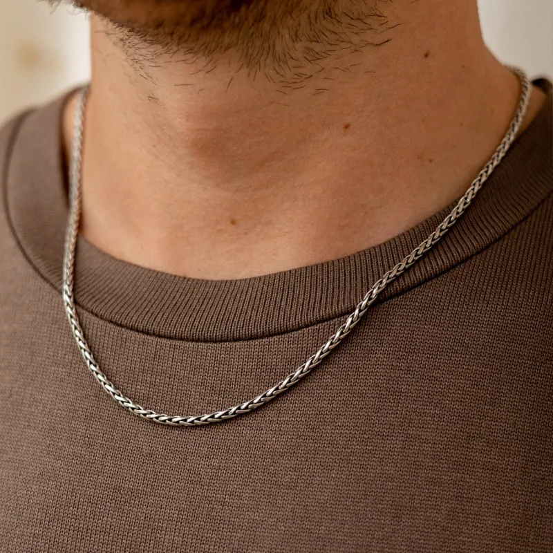 Silver Mini Cross Necklace Chain made by KEMMI collection