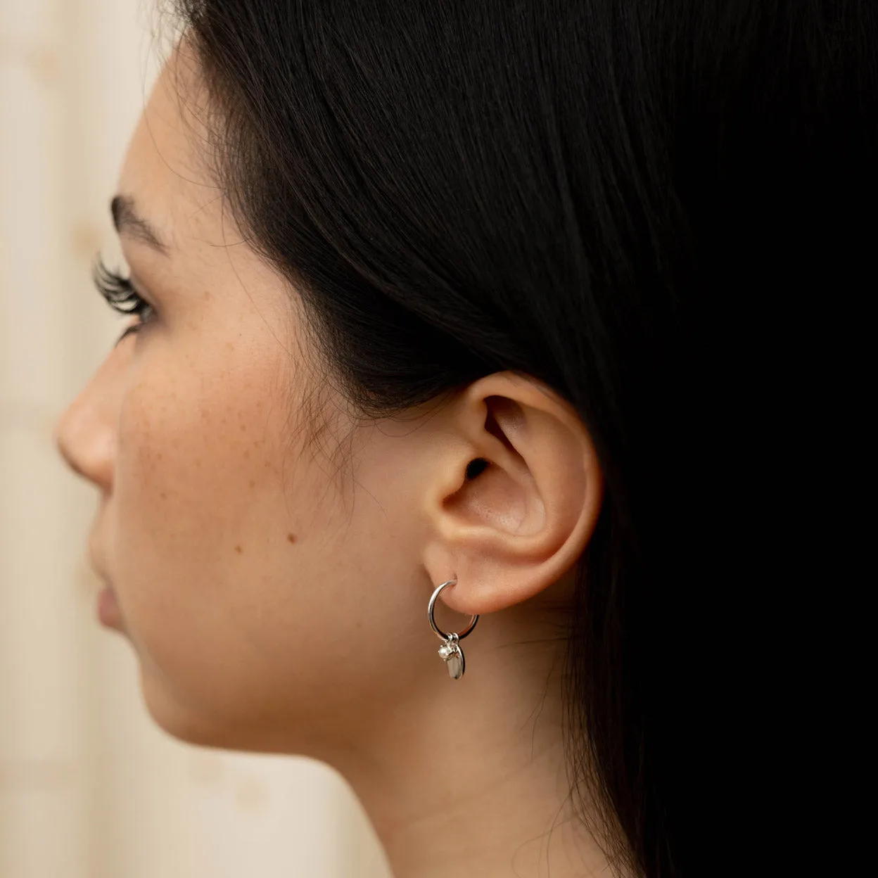 Alina Stud Hoop Earrings sold by KEMMI collection product image thumbnail 3