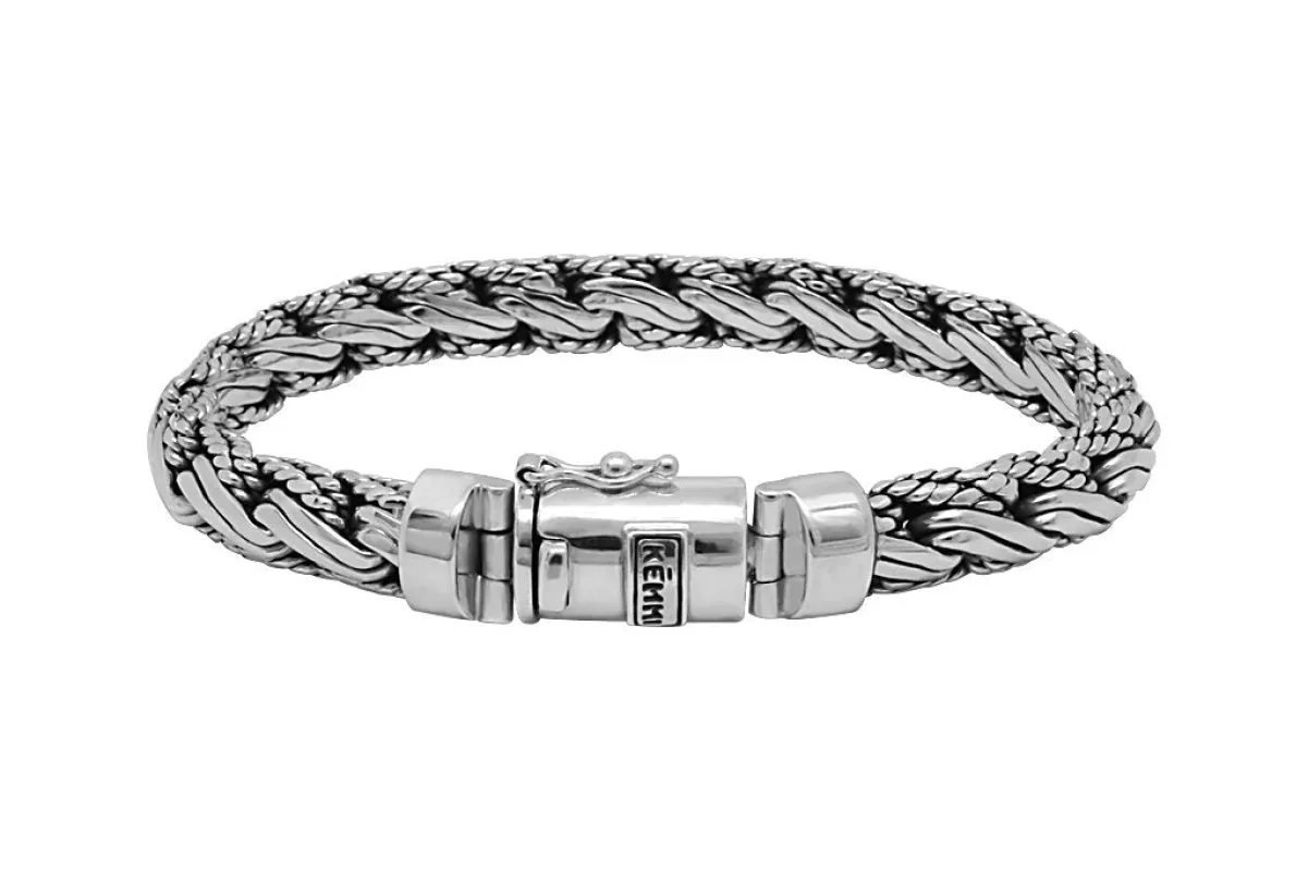 Men's Silver Tali Bracelet made by KEMMI collection