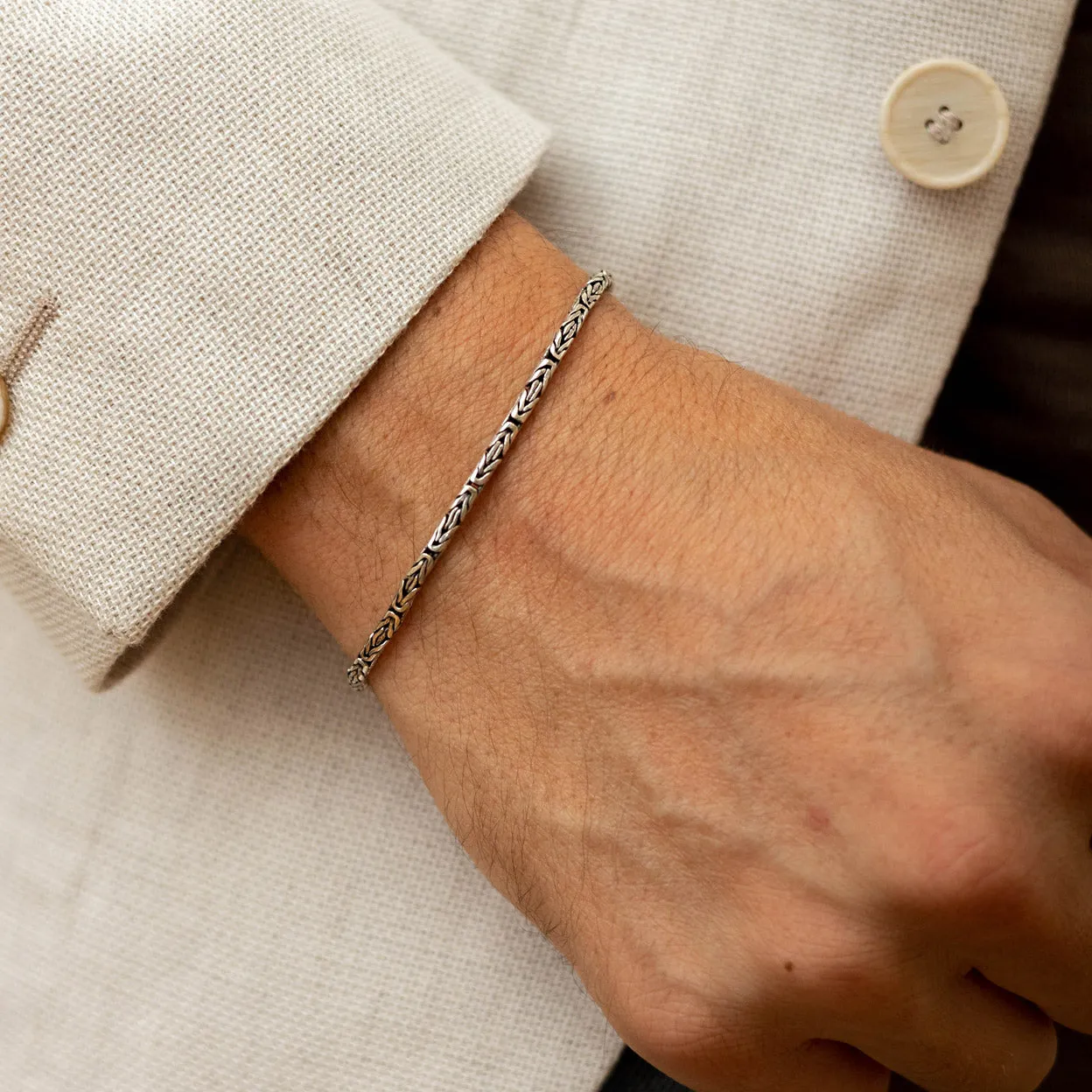 Men's Silver Mini Elias Bracelet sold by KEMMI collection product image thumbnail 2