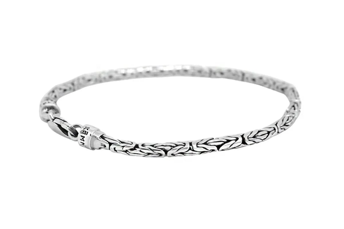 Men's Silver Mini Elias Bracelet made by KEMMI collection
