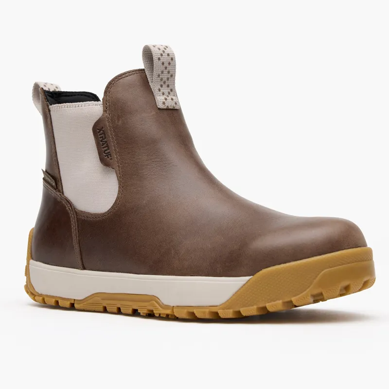 Women's Waterproof Leather Ankle Deck Boot made by XTRATUF
