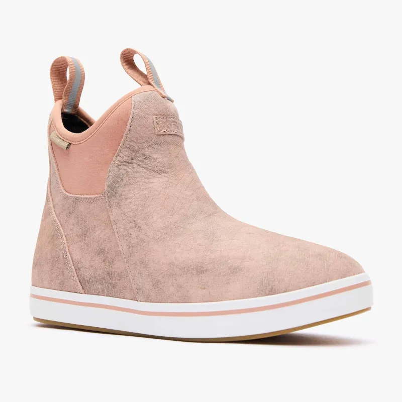 Women's Leather Ankle Deck Boot made by XTRATUF